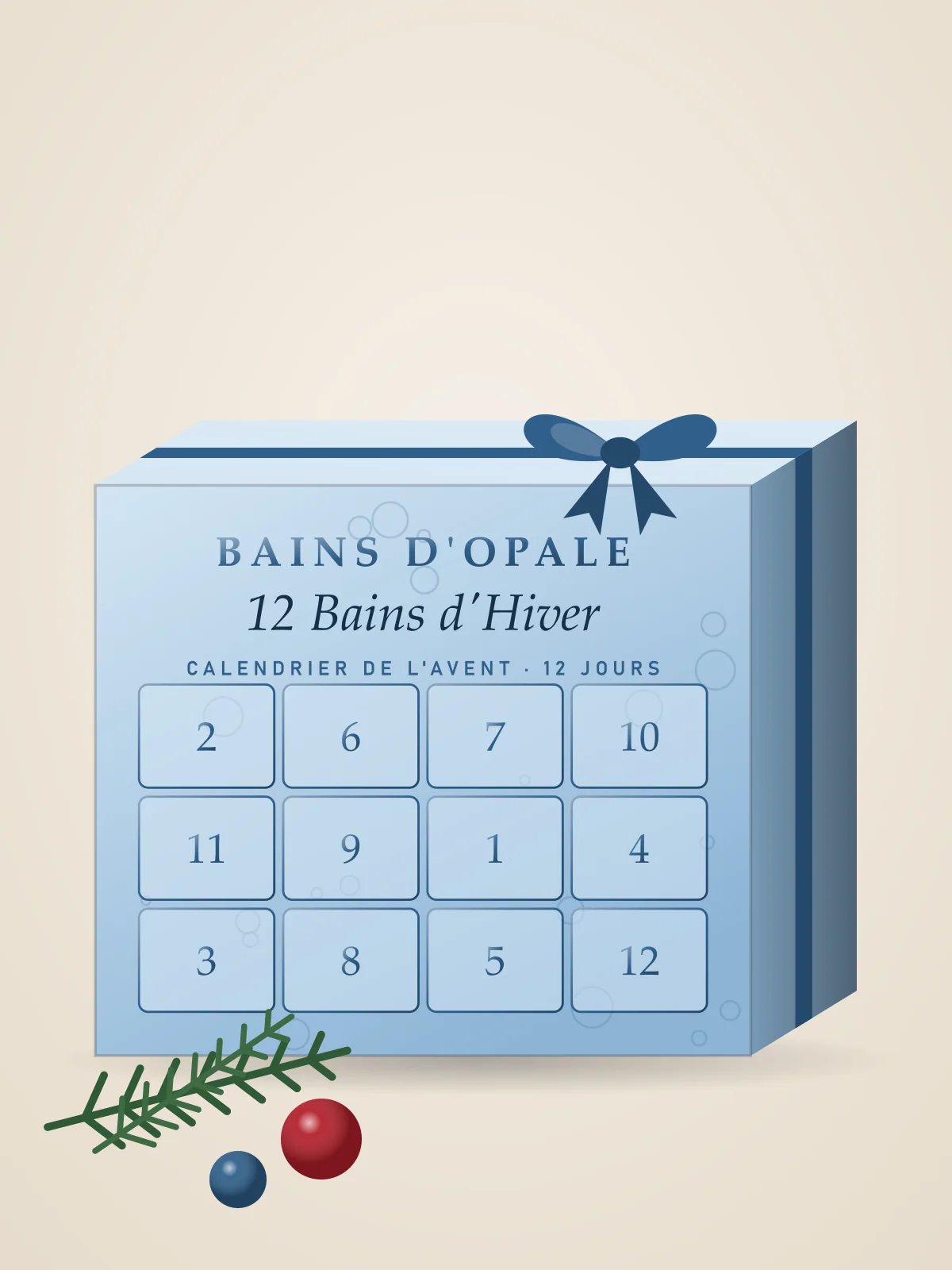 Calendrier de l'Avent « 12 Bains d'Hiver »