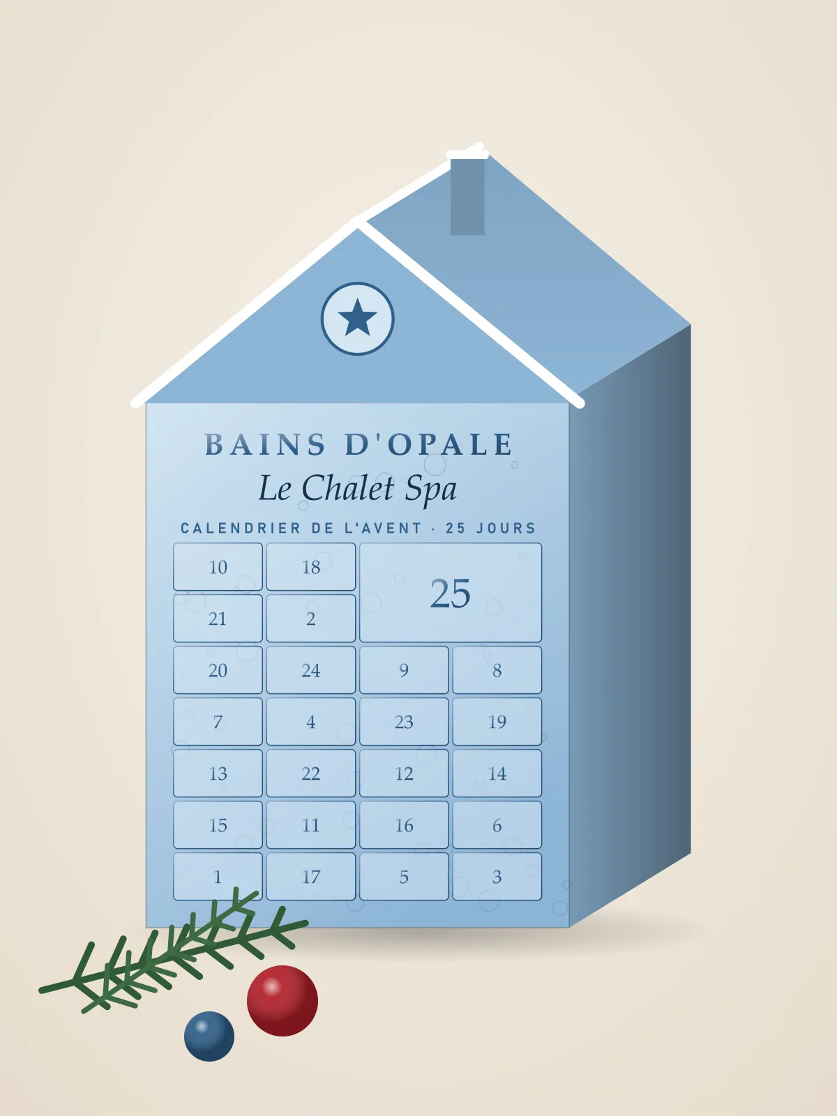 Calendrier de l'Avent « Le Chalet Spa »