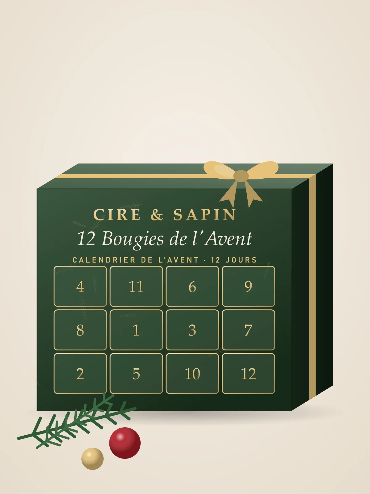 Calendrier de l'Avent « 12 Bougies de l'Avent »