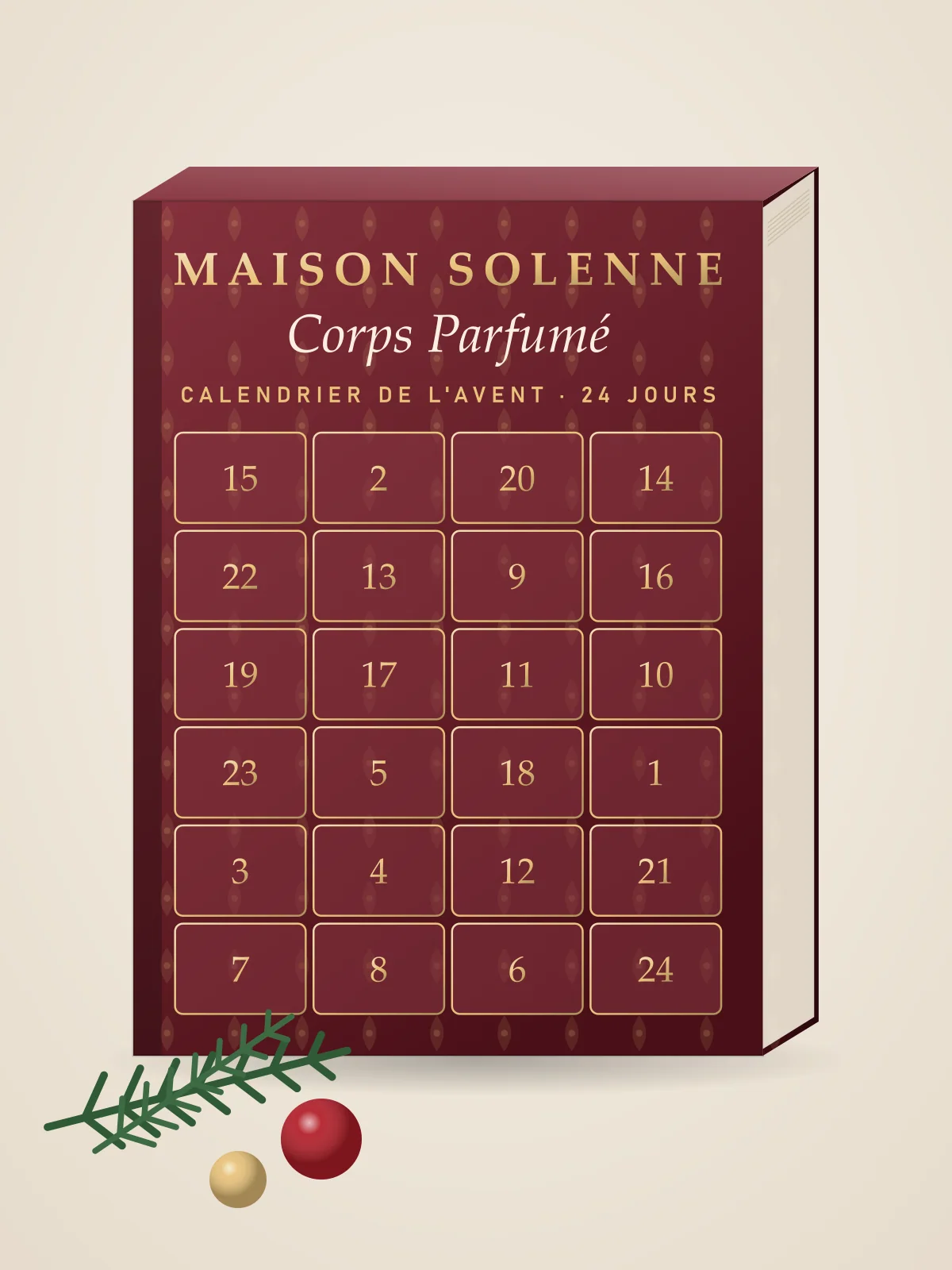 Calendrier de l'Avent « Corps Parfumé »