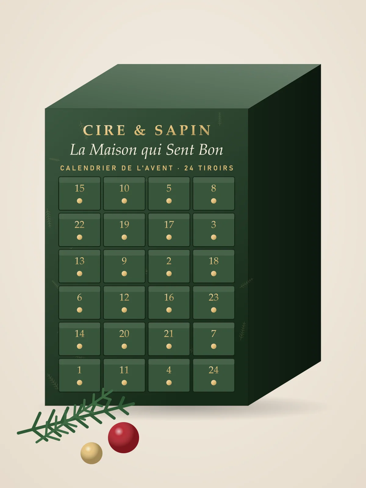 Calendrier de l'Avent « La Maison qui Sent Bon »