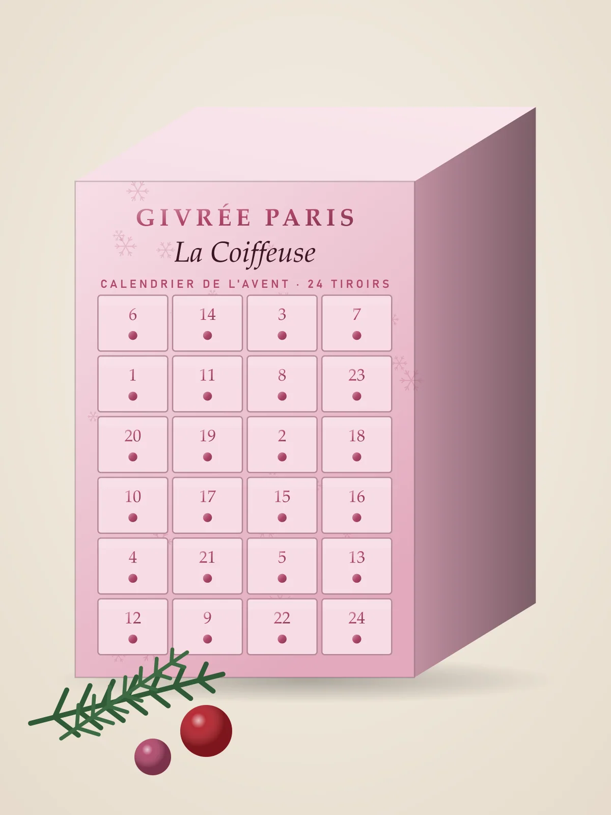 Calendrier de l'Avent « La Coiffeuse »