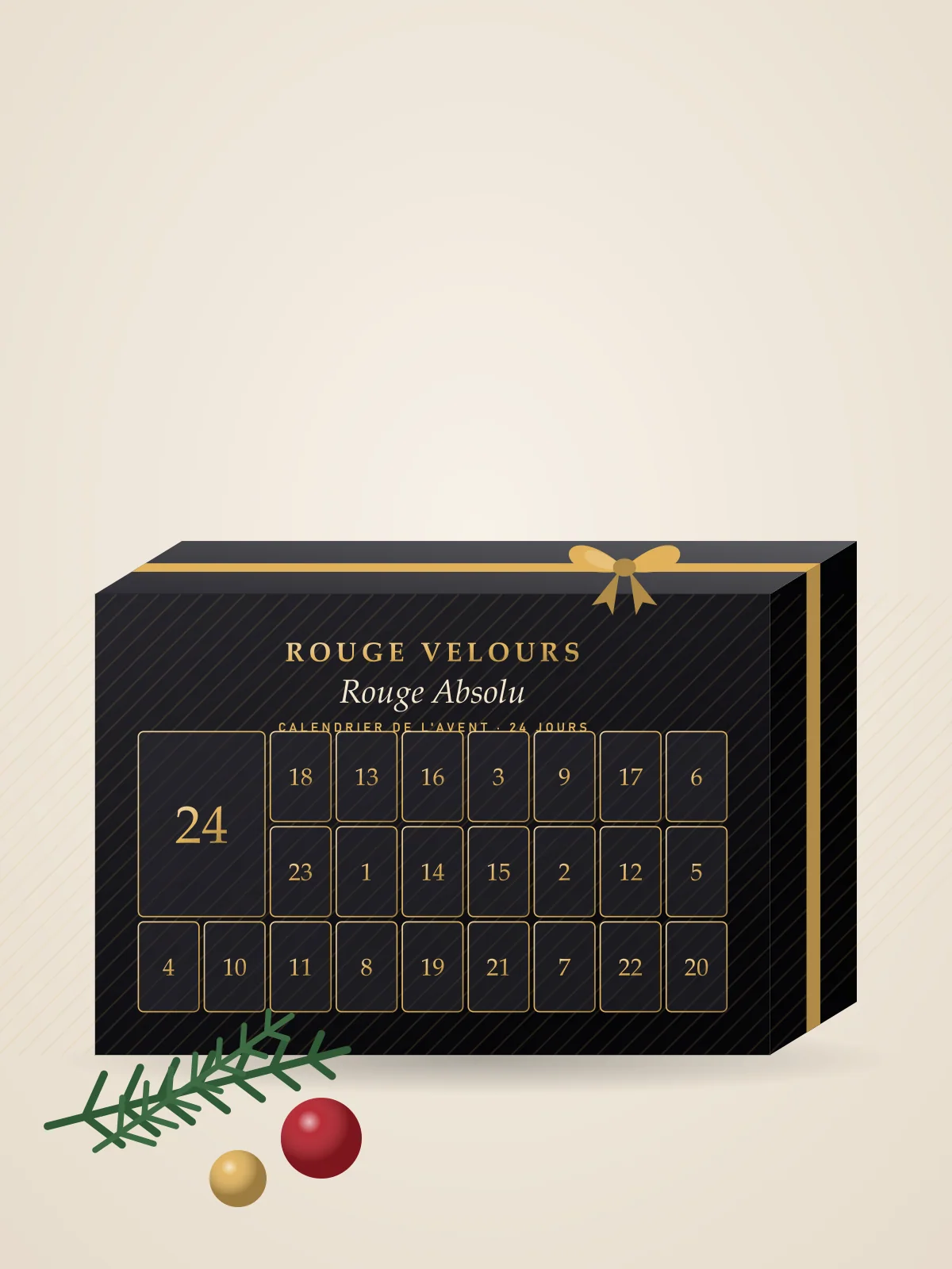 Calendrier de l'Avent « Rouge Absolu »