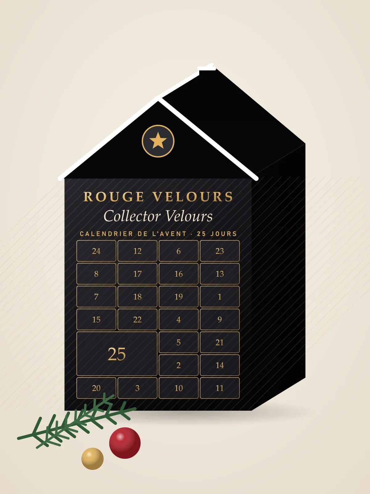 Calendrier de l'Avent « Collector Velours »