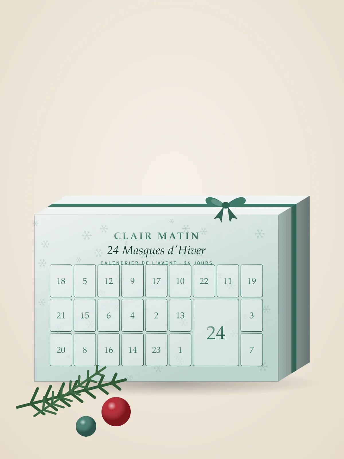 Calendrier de l'Avent « 24 Masques d'Hiver »