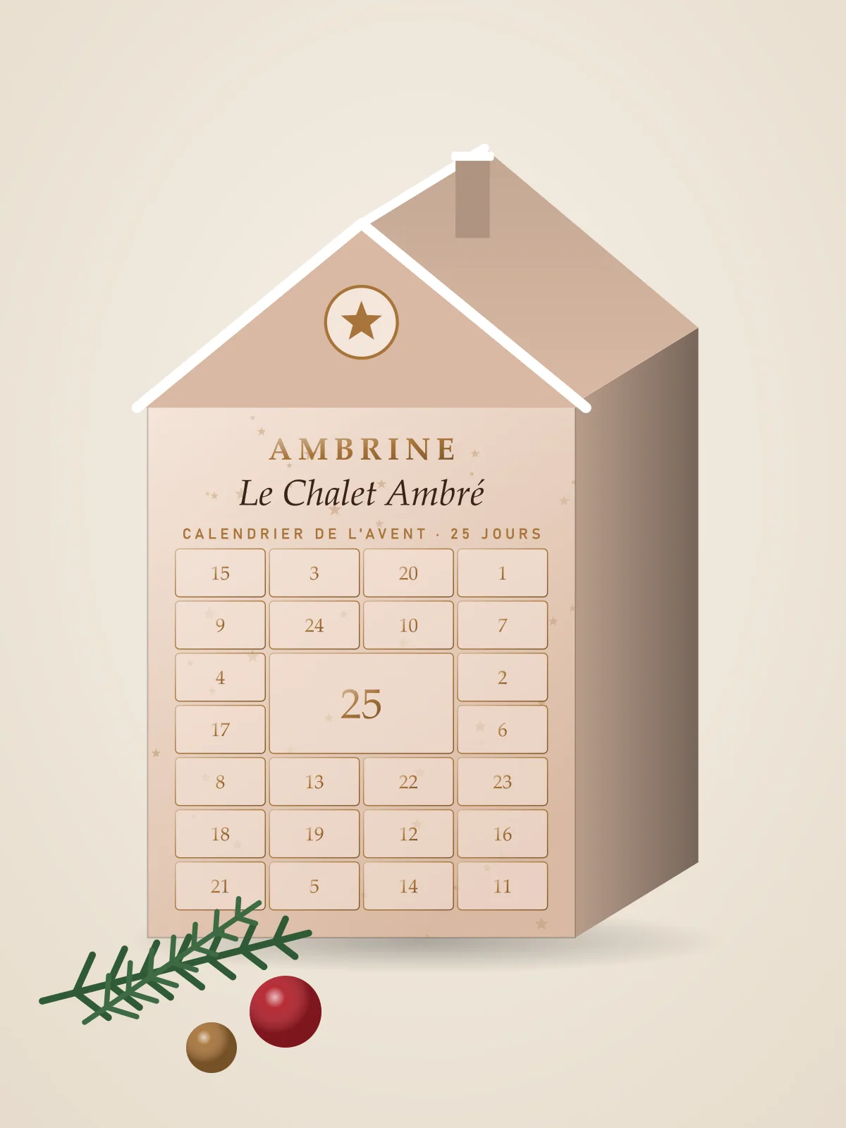 Calendrier de l'Avent « Le Chalet Ambré »