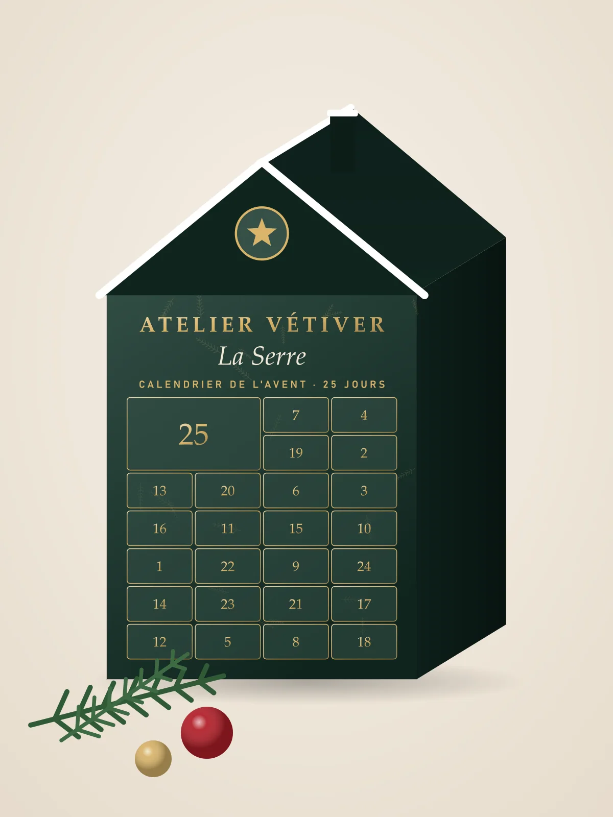 Calendrier de l'Avent « La Serre »