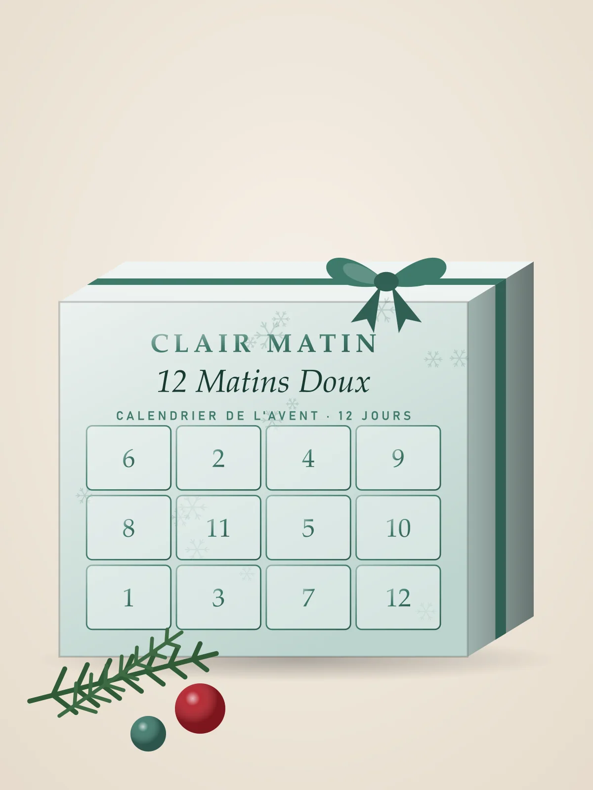 Calendrier de l'Avent « 12 Matins Doux »