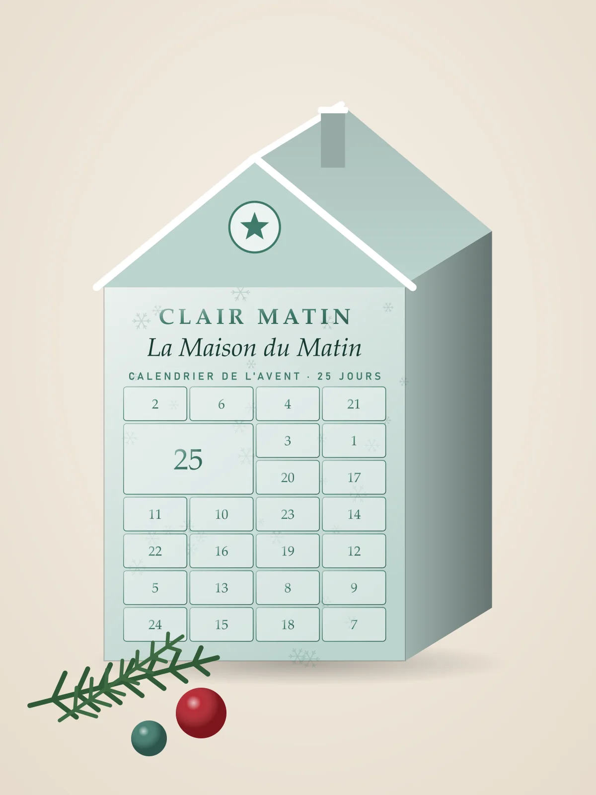 Calendrier de l'Avent « La Maison du Matin »