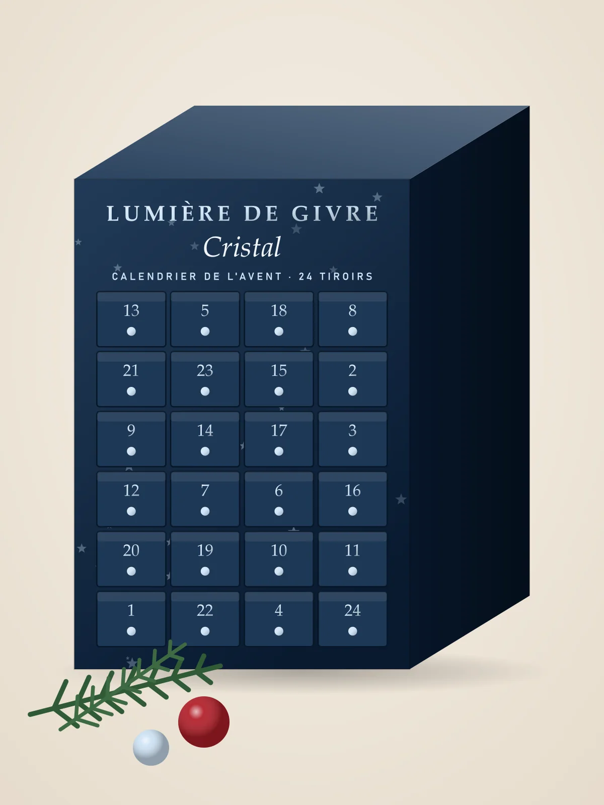 Calendrier de l'Avent « Cristal »