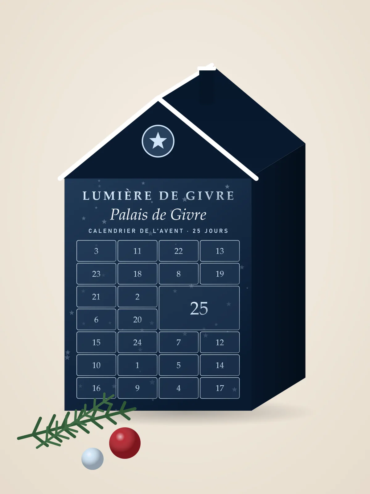 Calendrier de l'Avent « Palais de Givre »