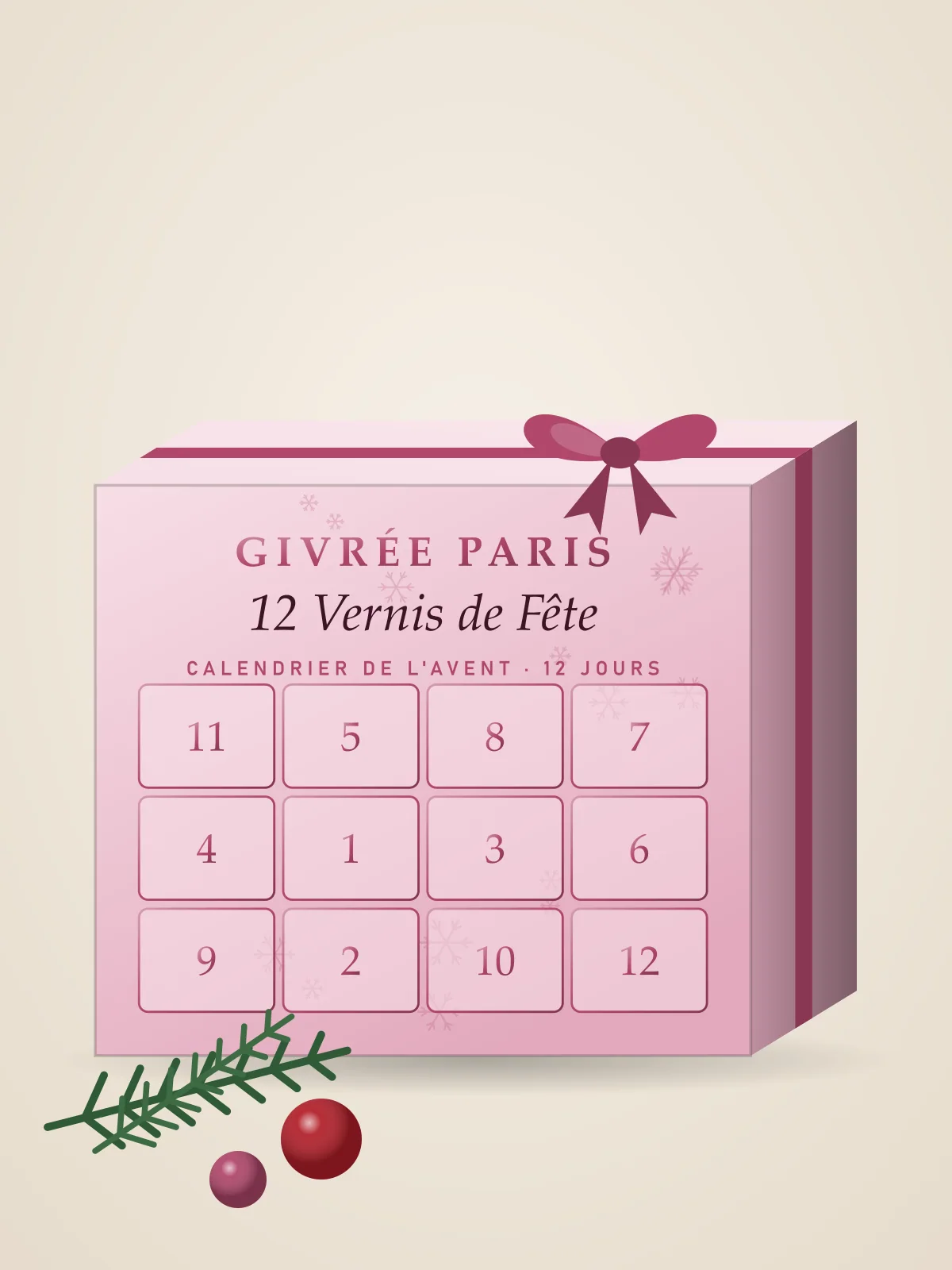 Calendrier de l'Avent « 12 Vernis de Fête »